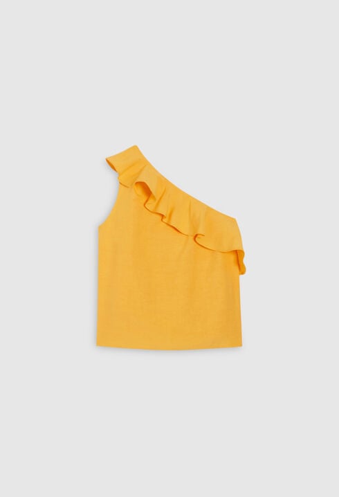 Yellow asymmetrical top