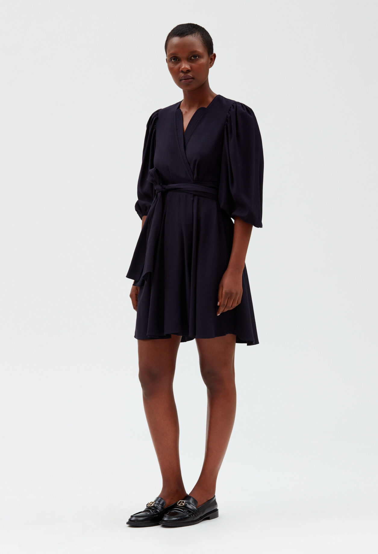 Robe porte-feuille marine