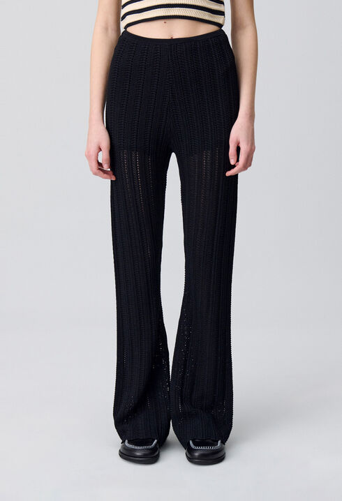 Crochet-Hose mit flie&szlig;endem Schnitt
