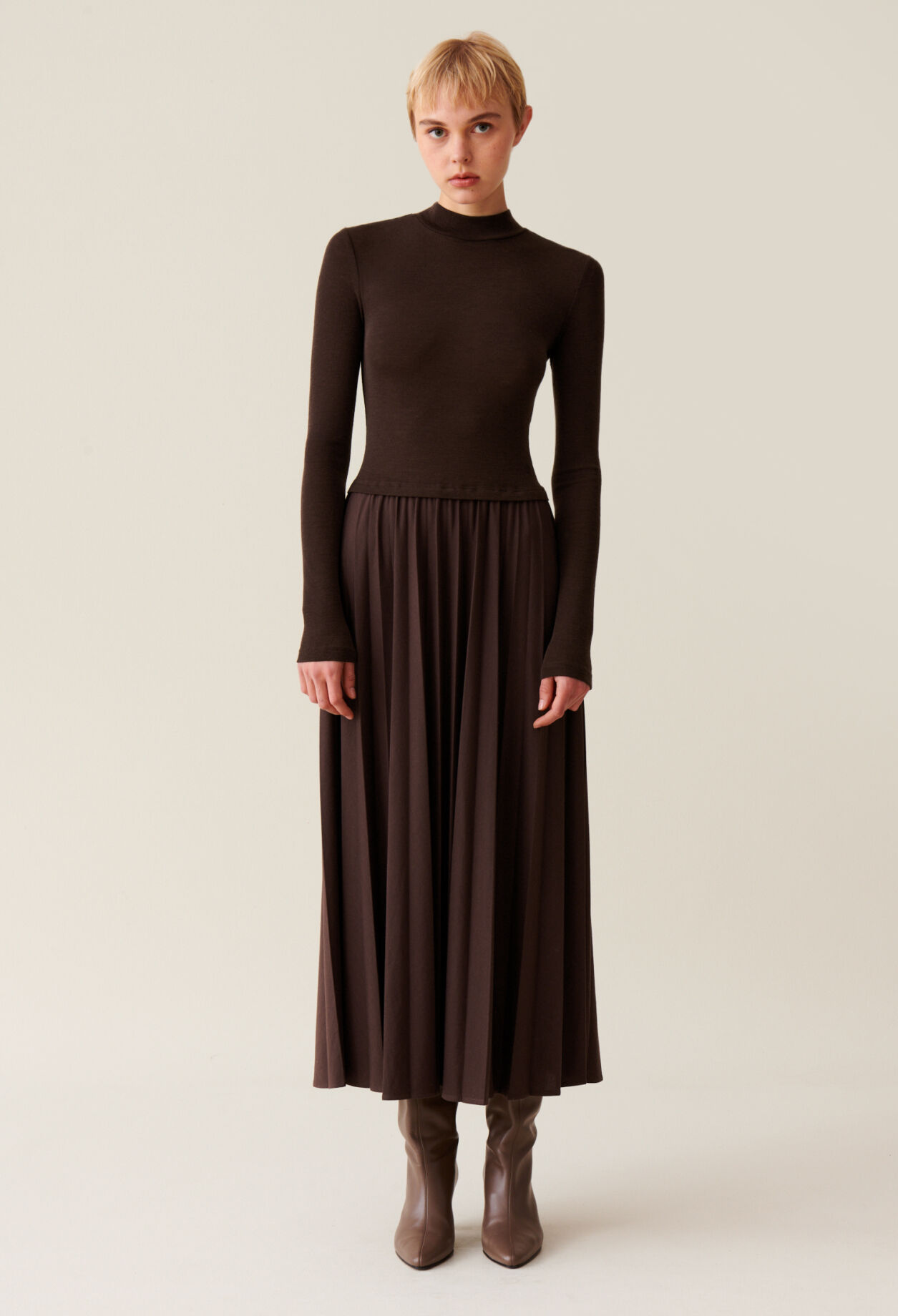 Twist-Strickkleid
