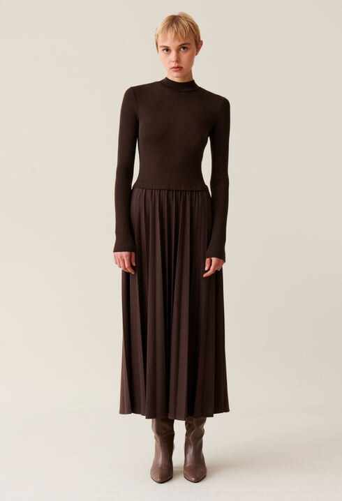 Twist-Strickkleid