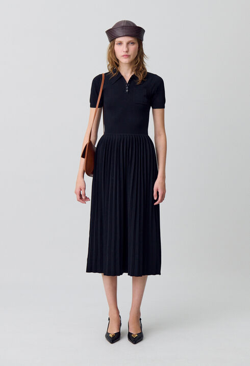 Robe midi maille fine