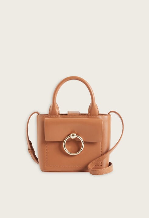 Mini sac Anouck cuir caramel