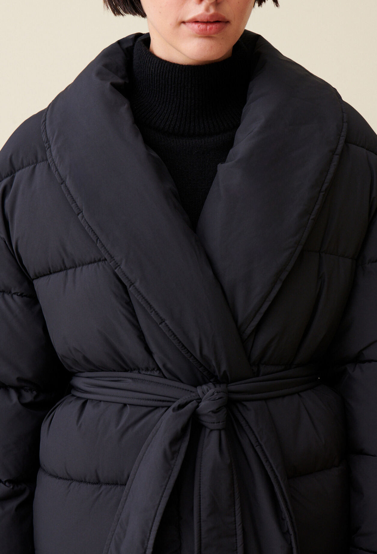 Steppjacke mit Schalkragen
