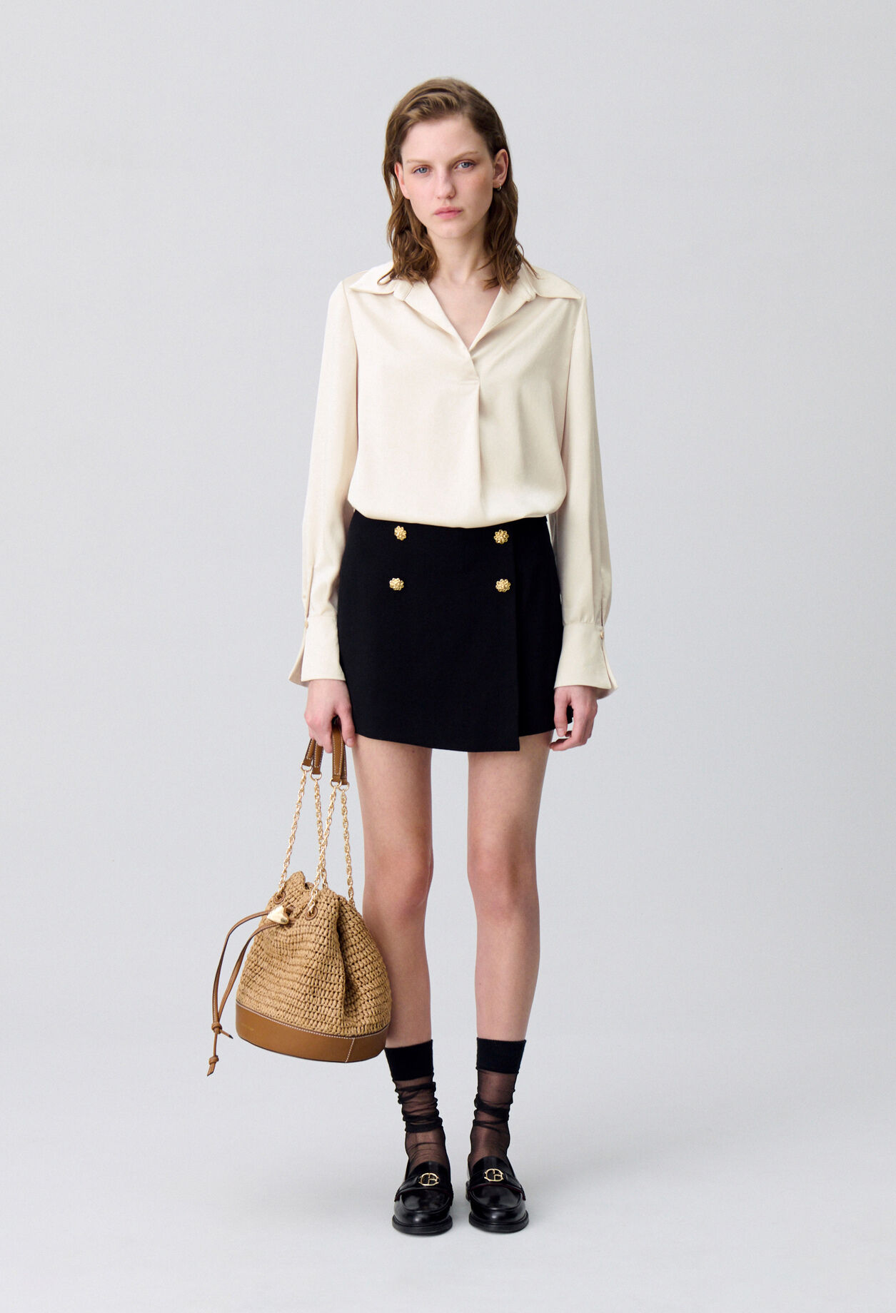 Floaty pleated blouse