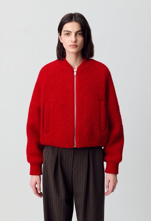 Kurze Teddy-Jacke