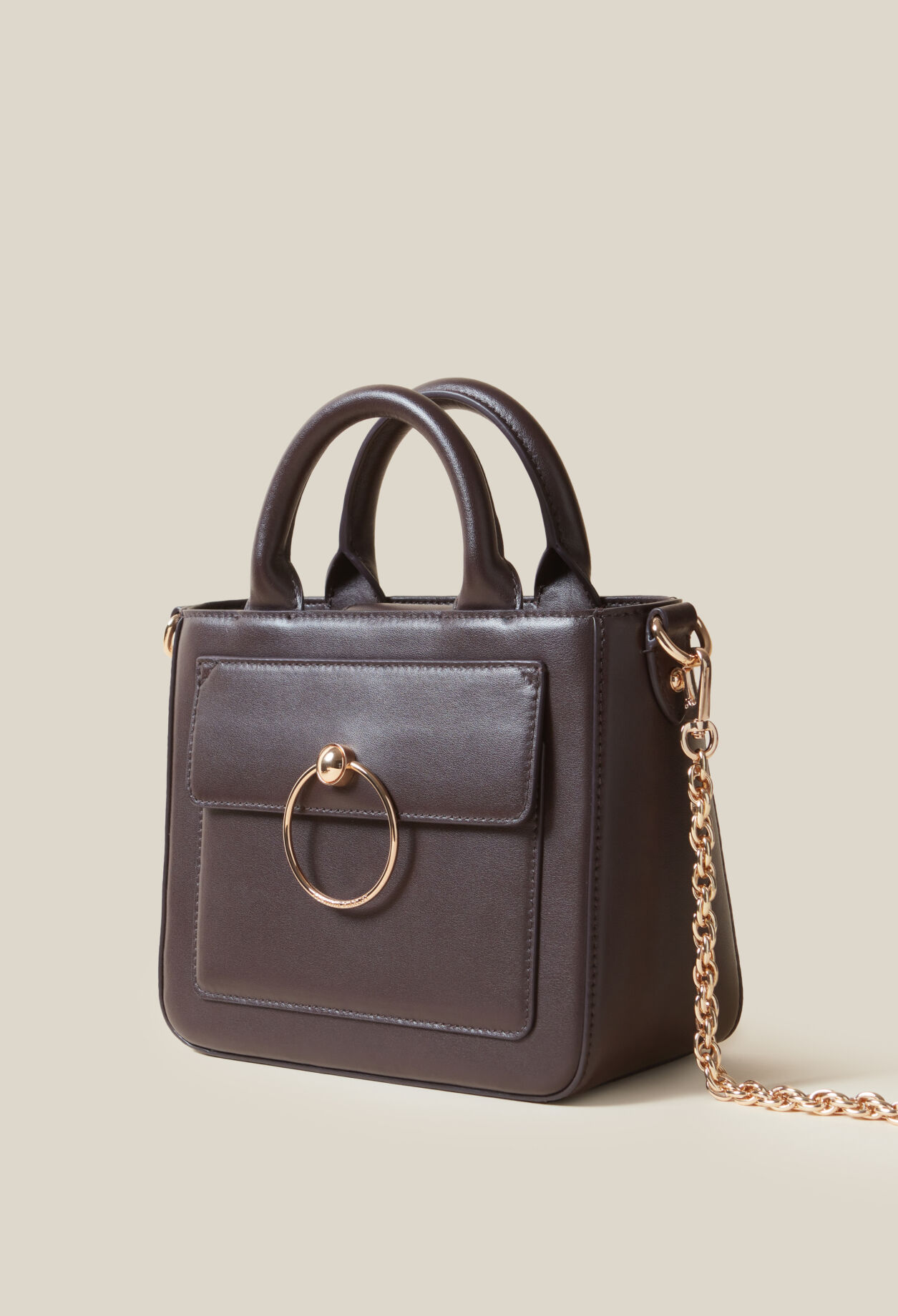Anouck smooth leather chain bag