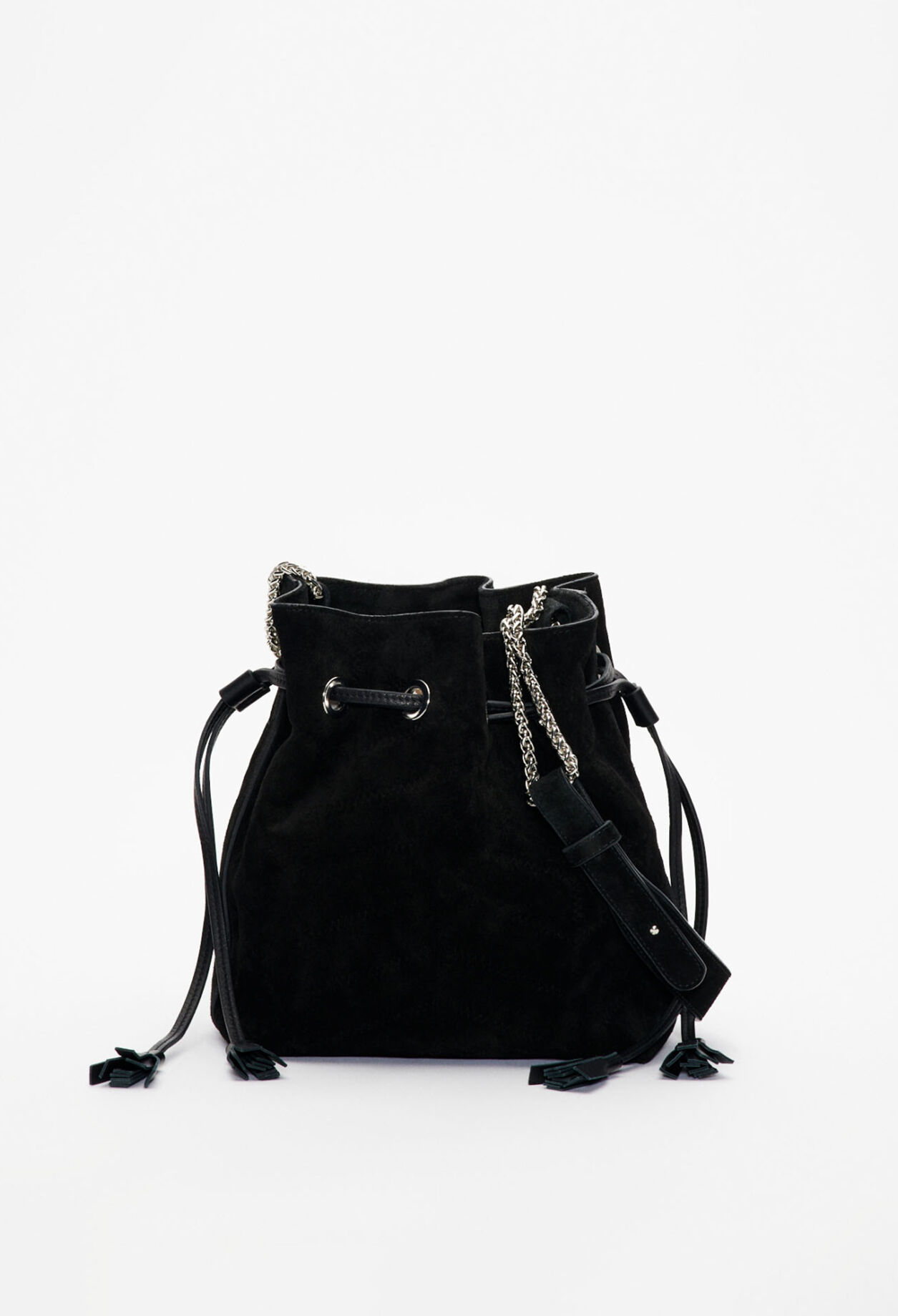 Mini Sac Anouck Sac Bourse Claudie Pierlot De Cours Cuir Noir