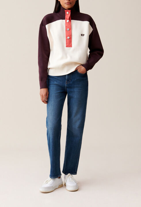 Sweatshirt Minimum mit Stehkragen