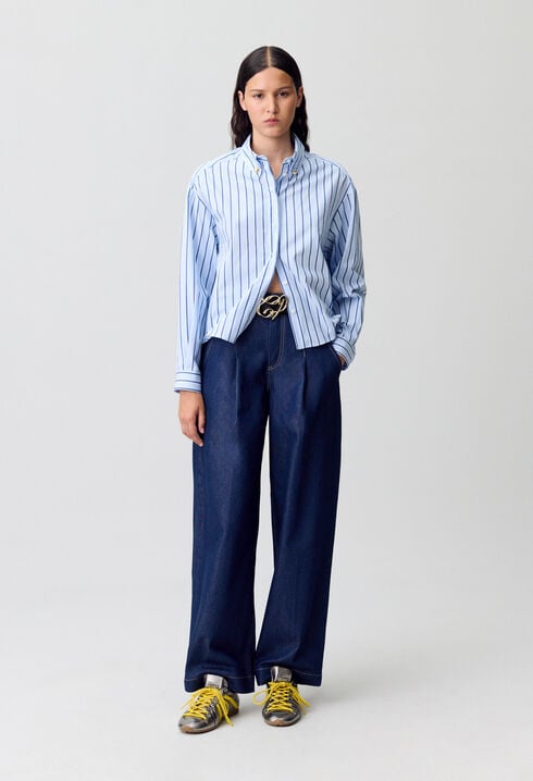 Oversized Striped Shirt