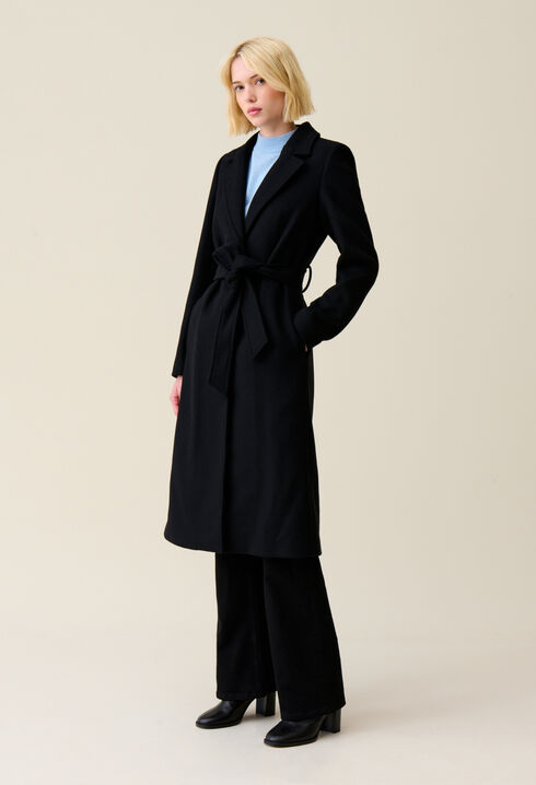 Long belted coat