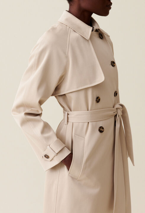 Klassischer 7/8-Trenchcoat