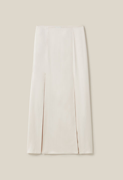 Flowy Pleated Maxi Skirt