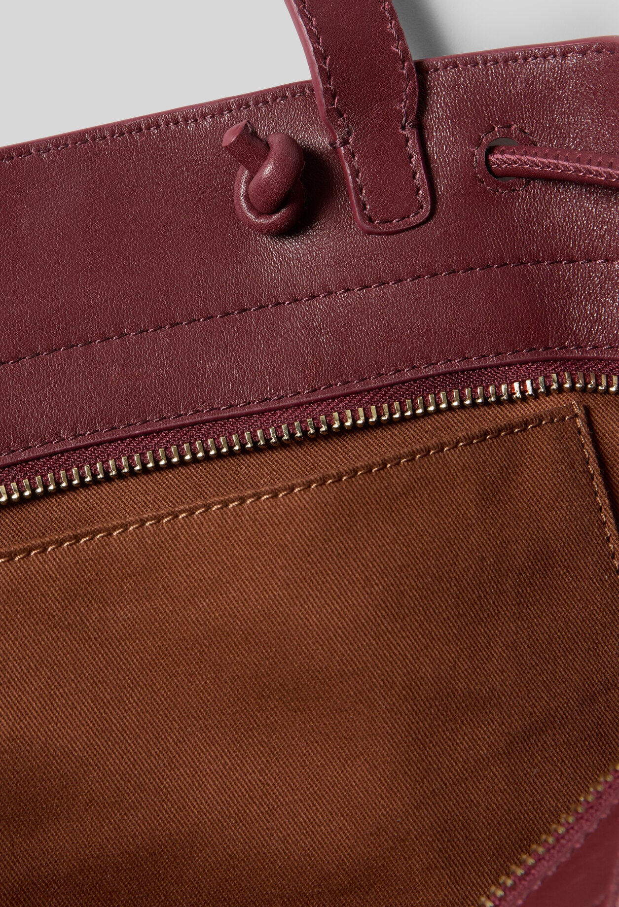 Glattleder-Shopper Goldlogo