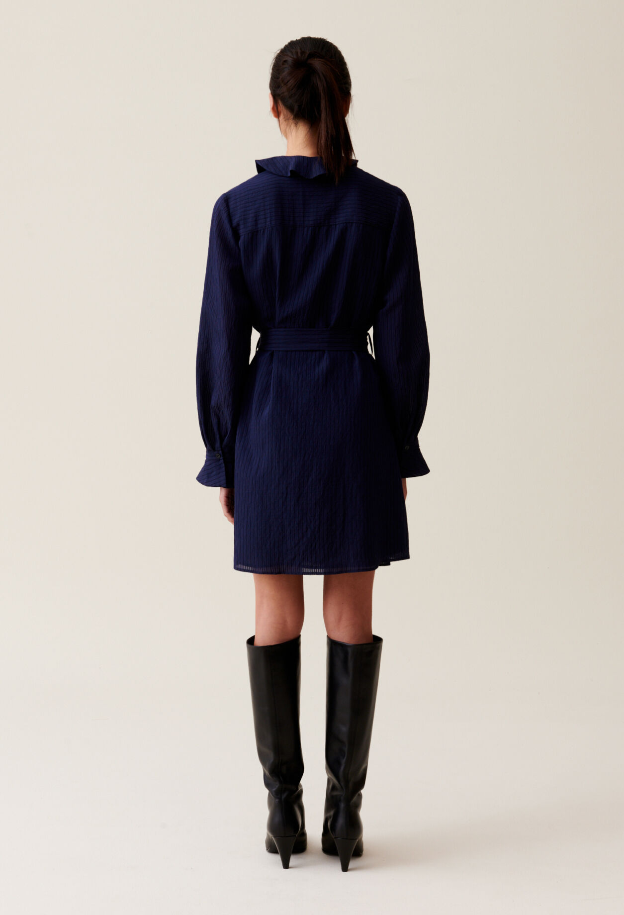 Robe rayures volants marine