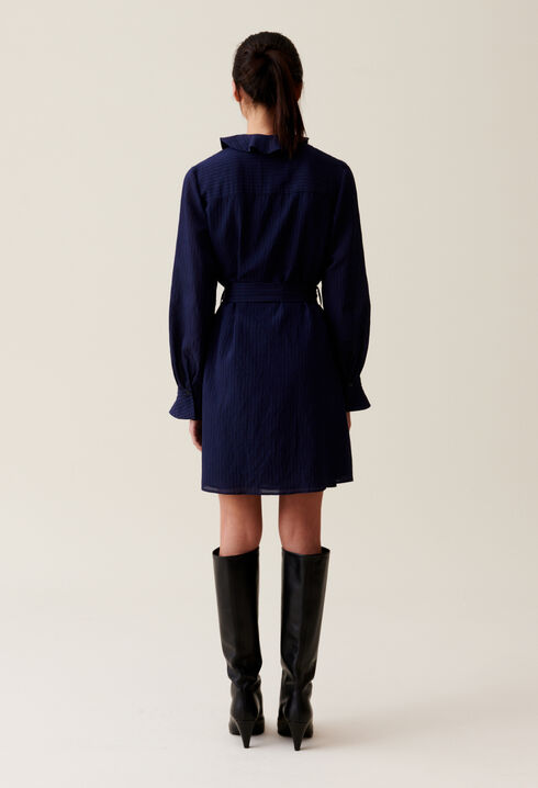 Robe rayures volants marine