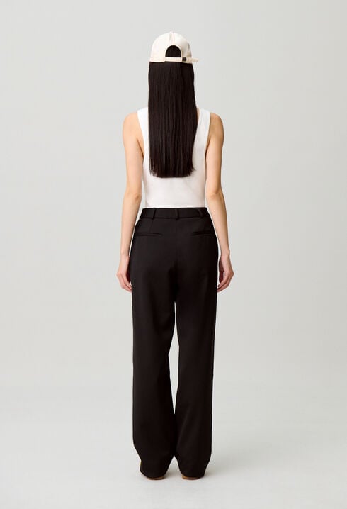 Straight tailored trousers