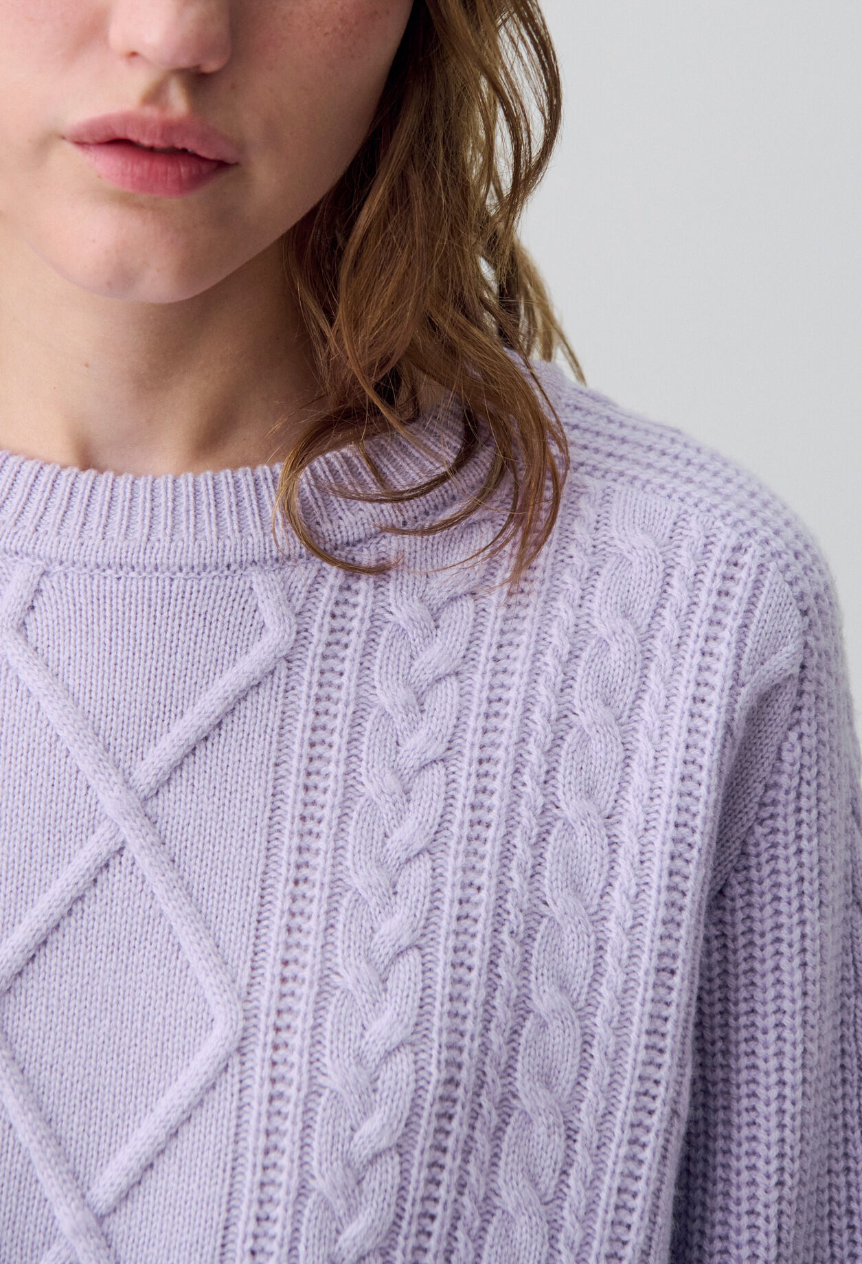 Oversized jacquard jumper