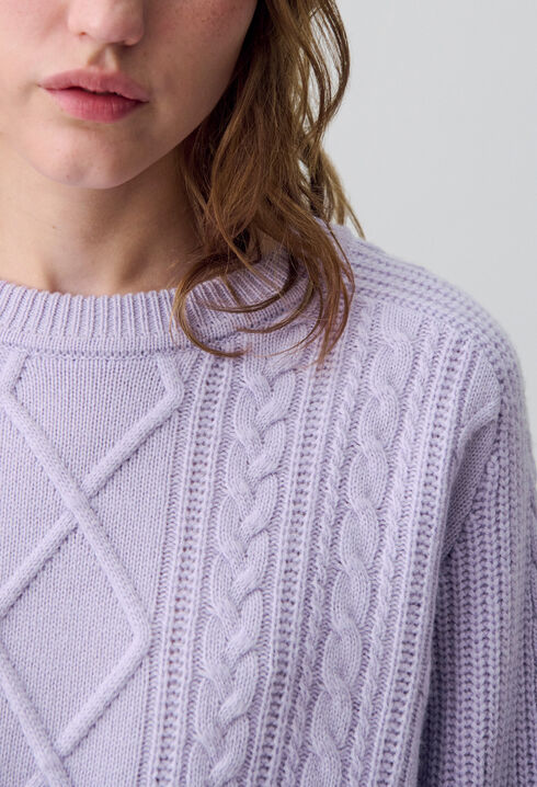 Oversized jacquard jumper