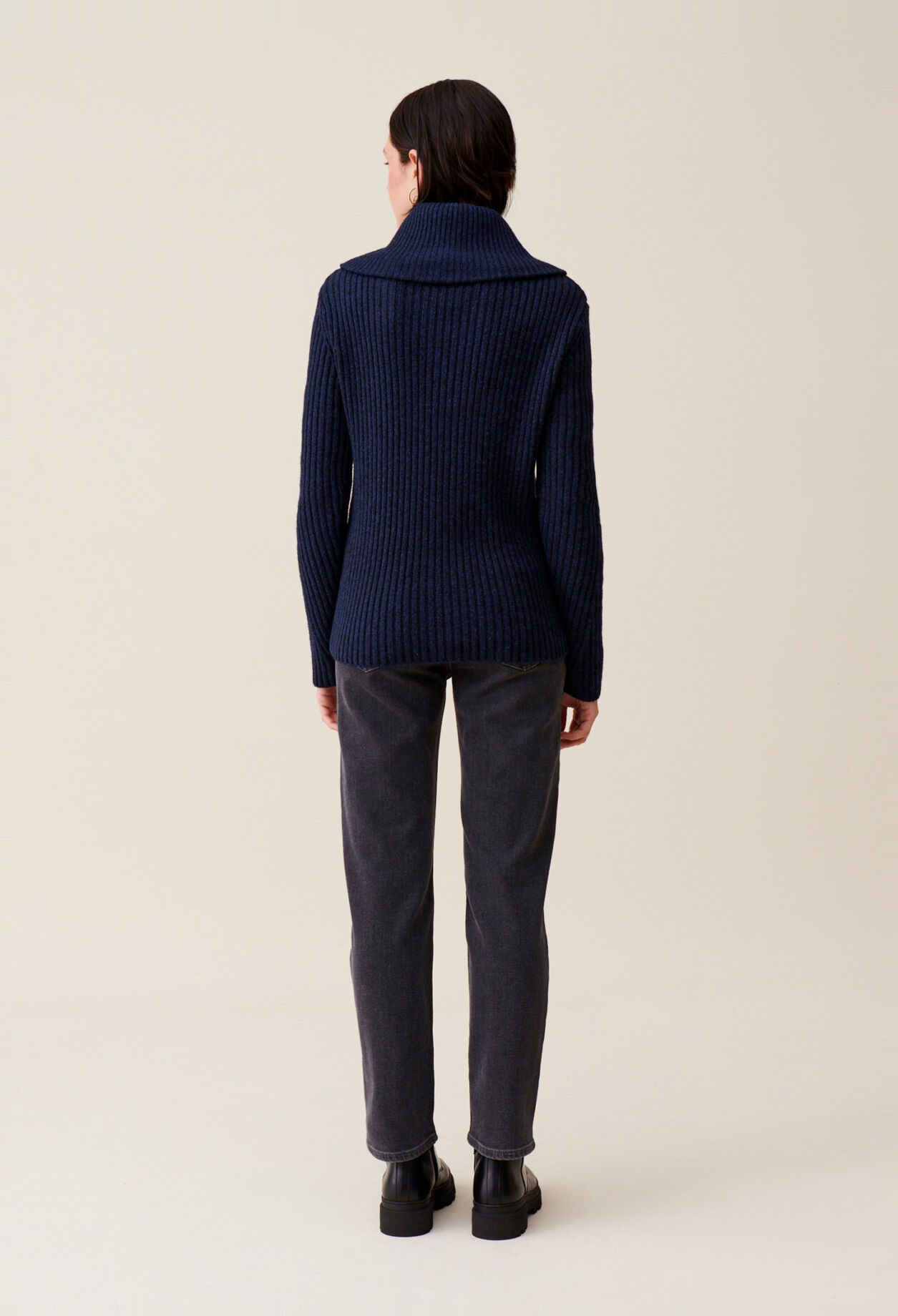 Strickpullover mit Truckerkragen