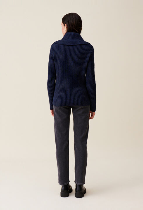 Strickpullover mit Truckerkragen