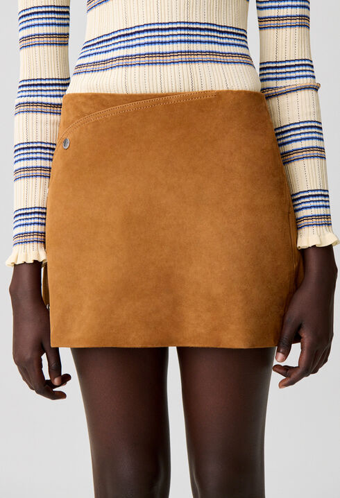 Jupe mini su&egrave;de