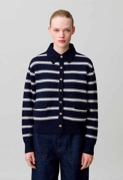 Striped cardigan