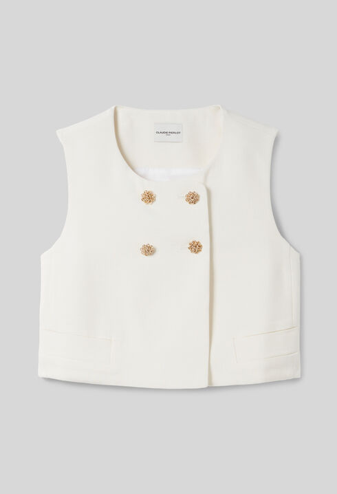 Top veston sans manches