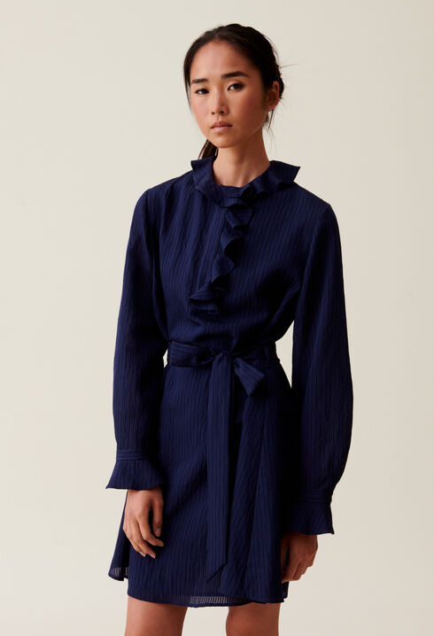 Robe rayures volants marine