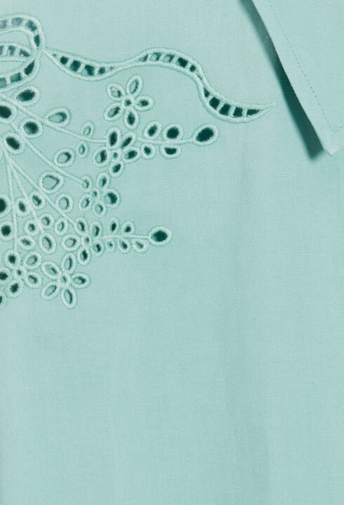 Broderie anglaise short shirt dress