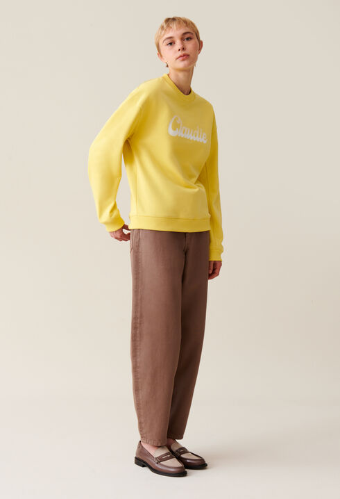 Sweatshirt ample imprimé Claudie