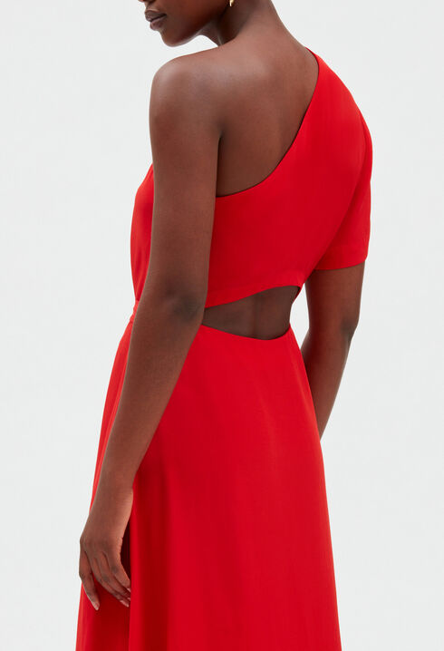 Asymmetrisches Midikleid