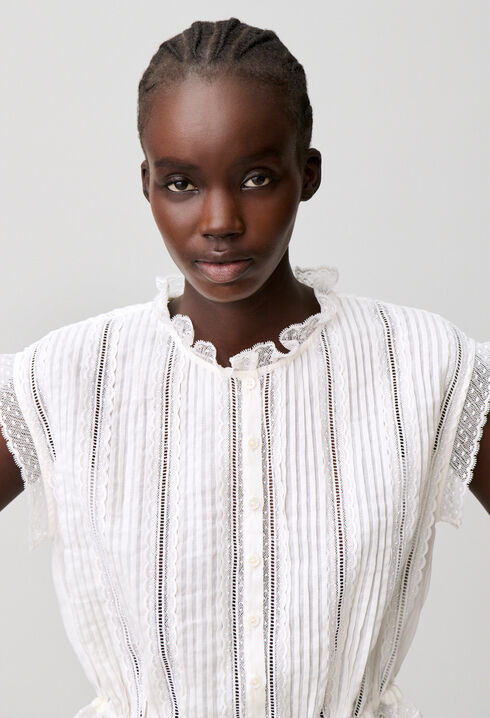 Chemise courte sans manches