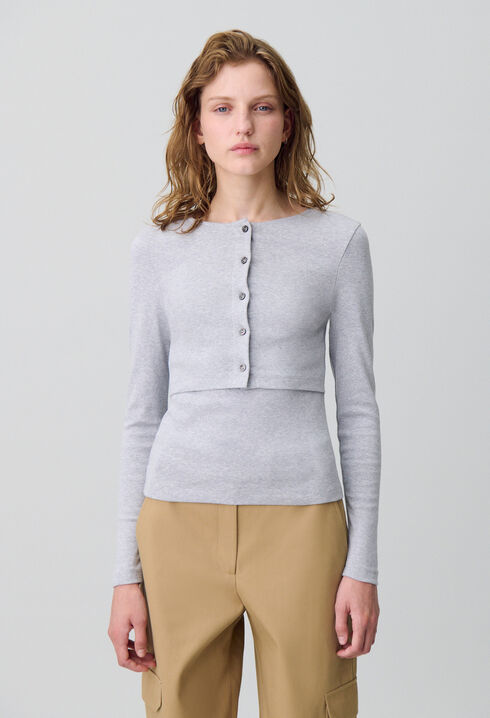 Set aus T-Shirt und Strickjacke