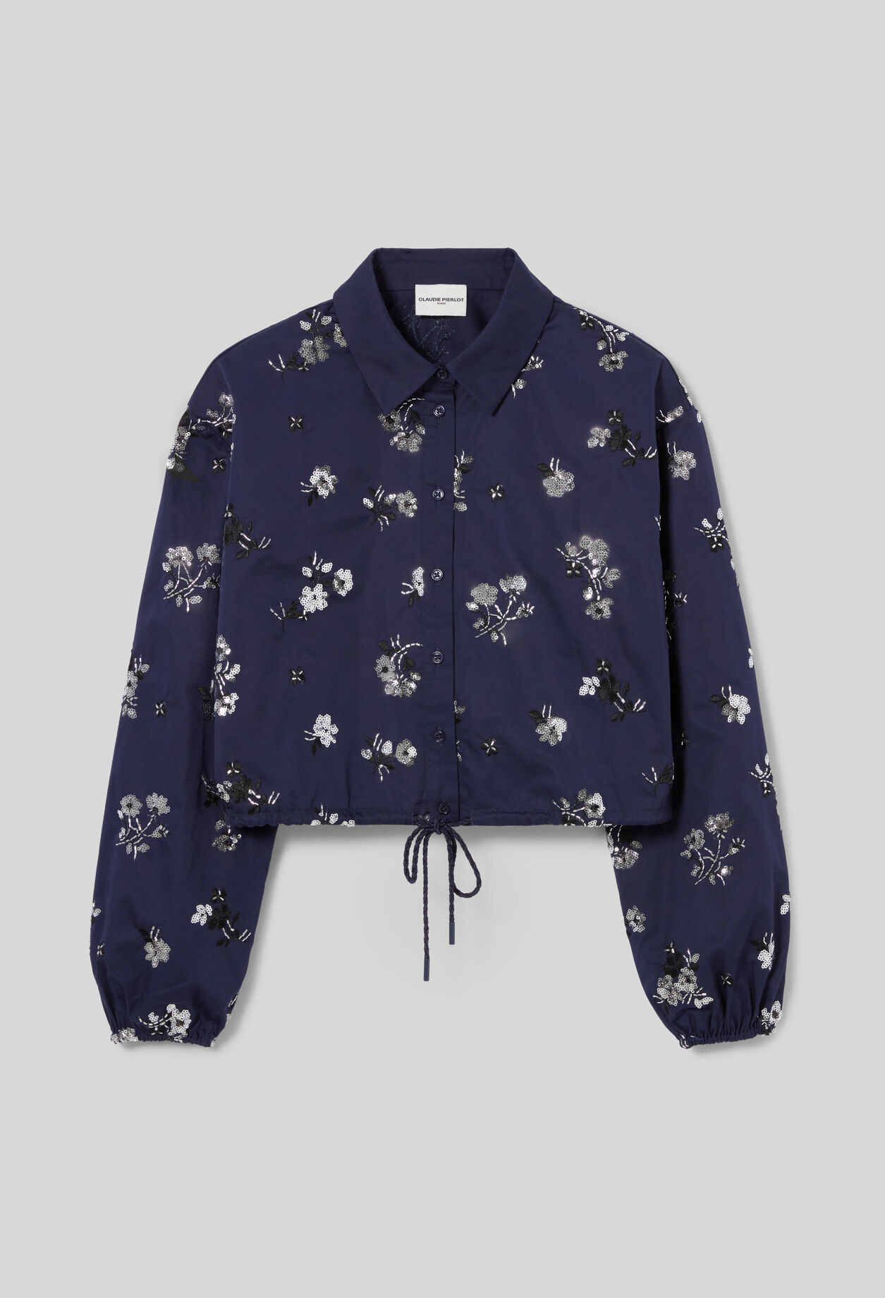 Floral cropped shirt