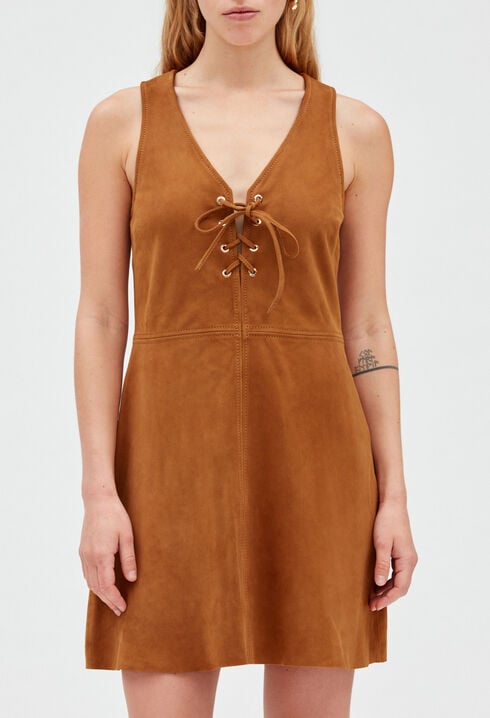 Suede dress