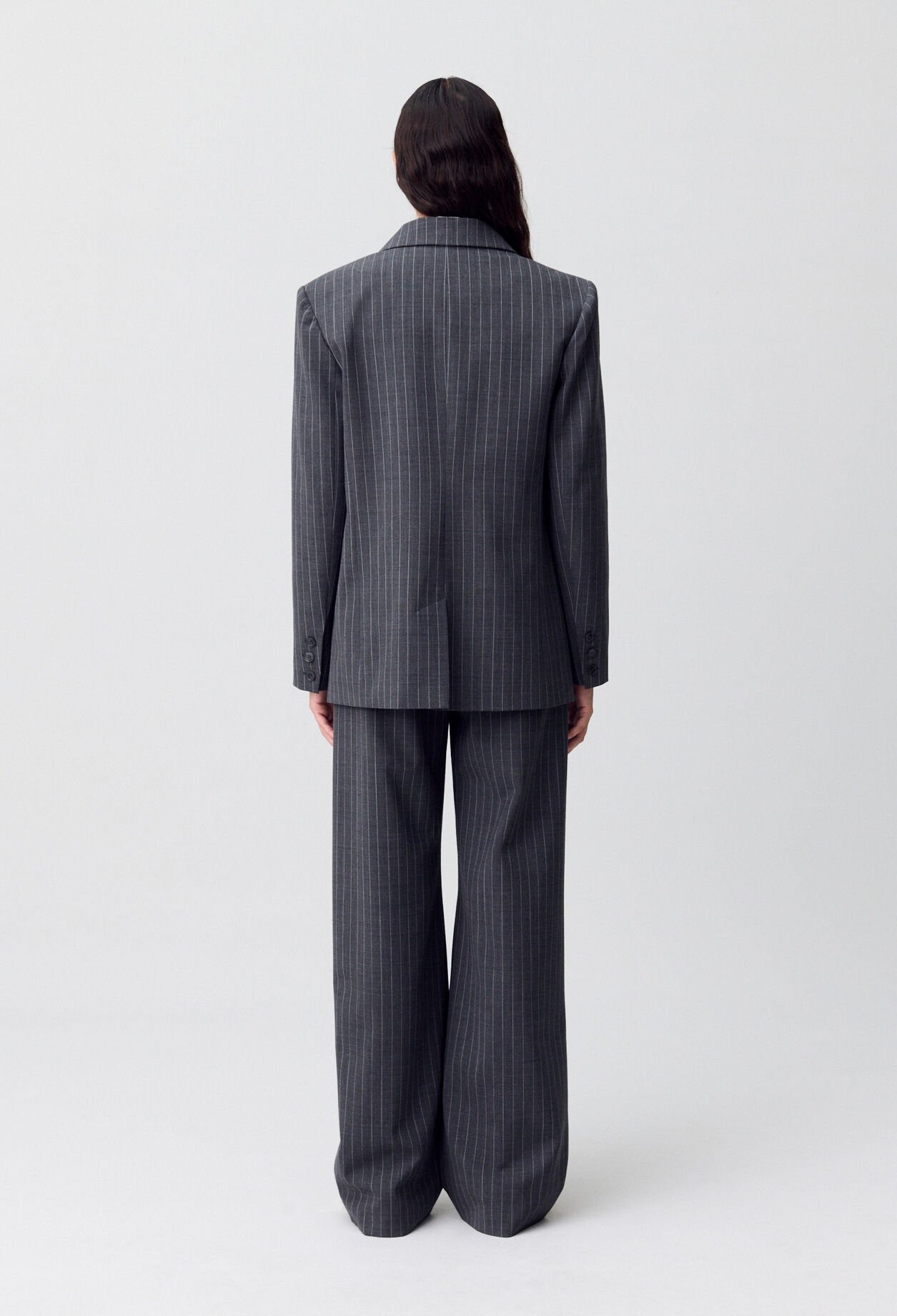 Striped tailored jacket