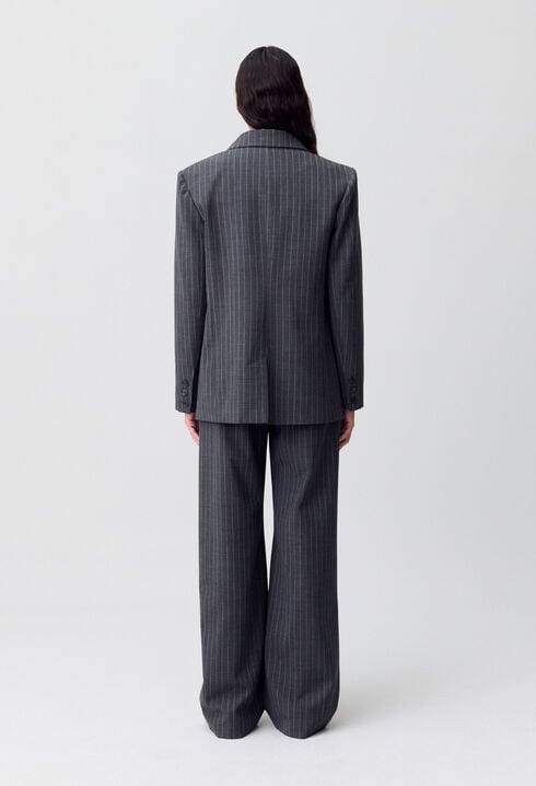 Striped tailored jacket