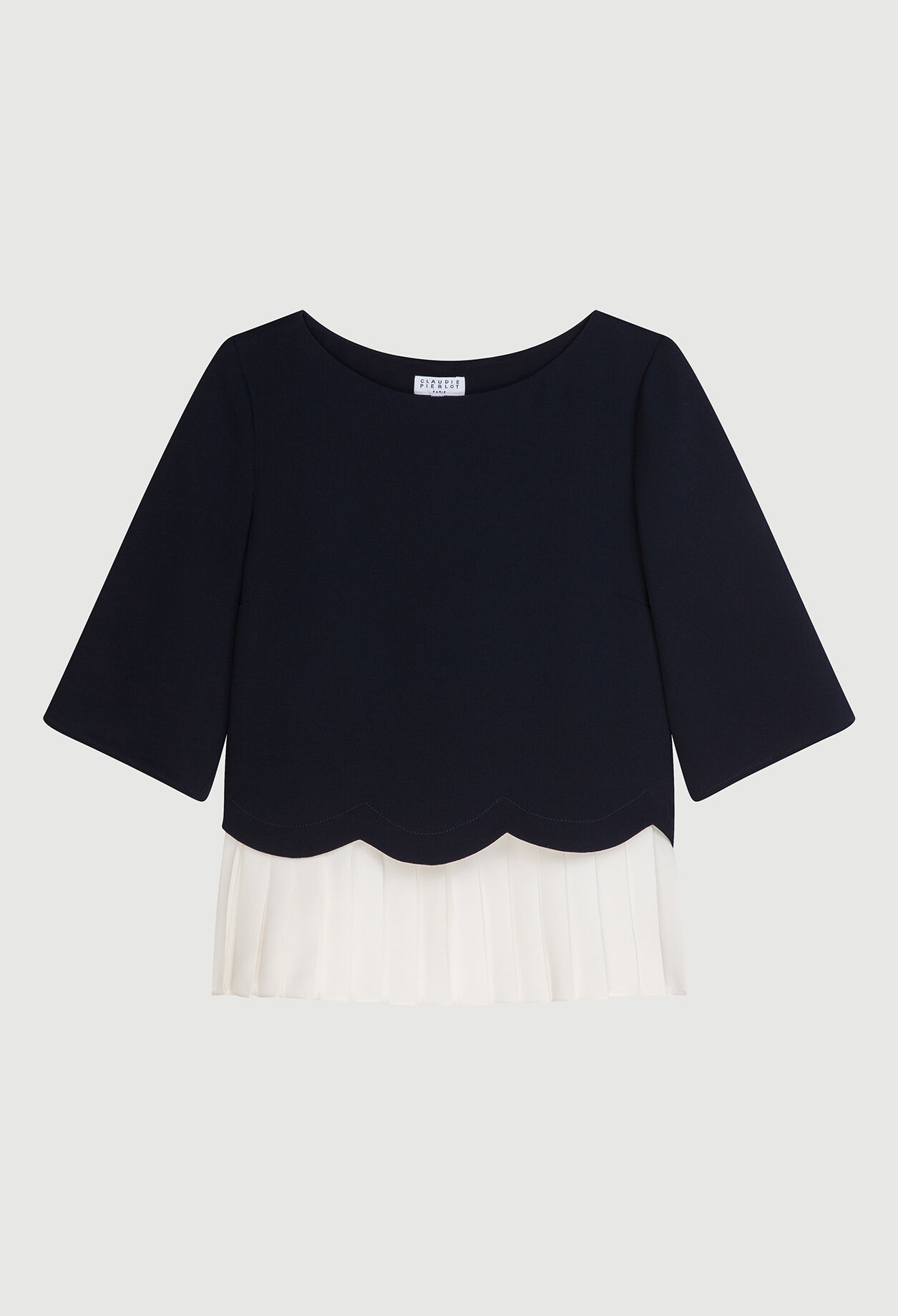 Pleated shell top