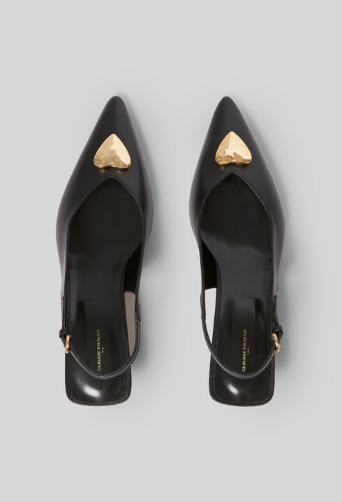 Golden Heart Court Shoes