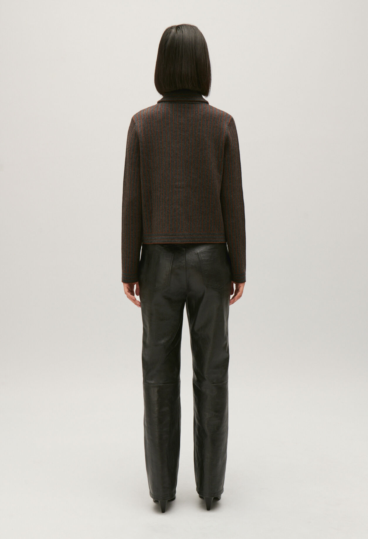 Gestreifter Strick-Cardigan 