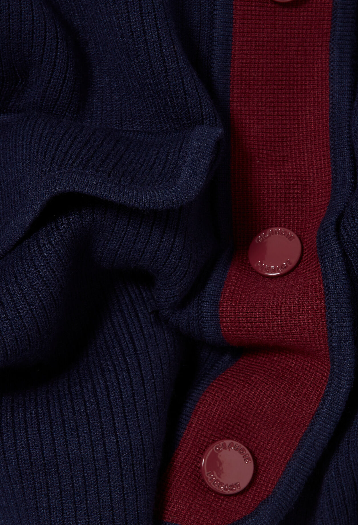 Cardigan épais bicolore