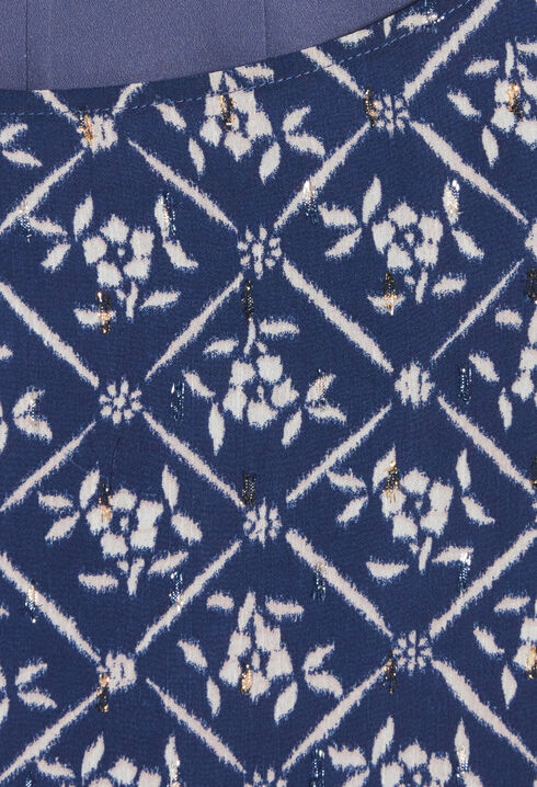 Kurzes Rififi-Kleid mit Blumenmuster