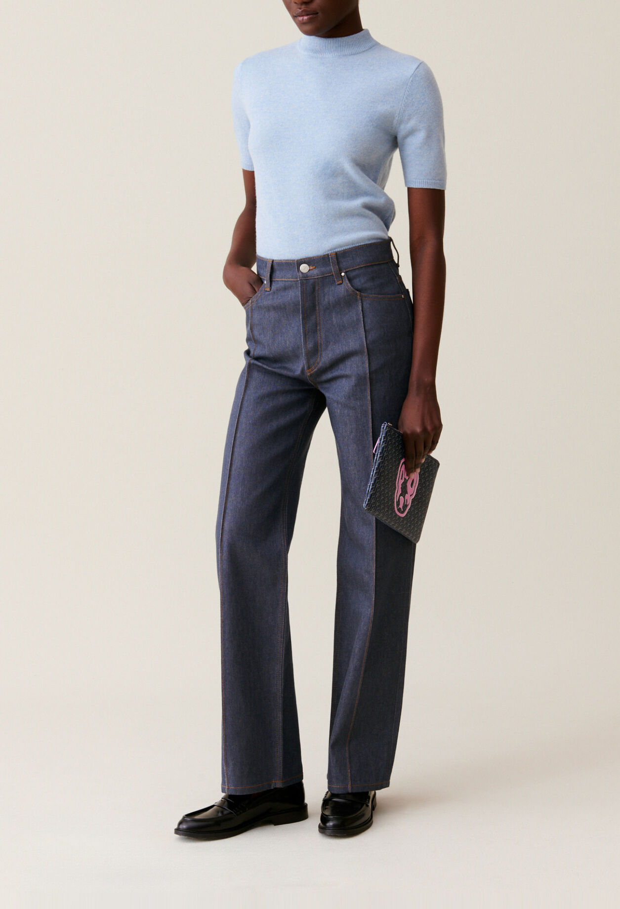 Hoch taillierte Jeans Claude