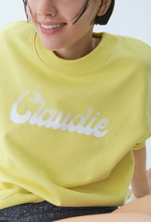 Sweatshirt ample imprimé Claudie