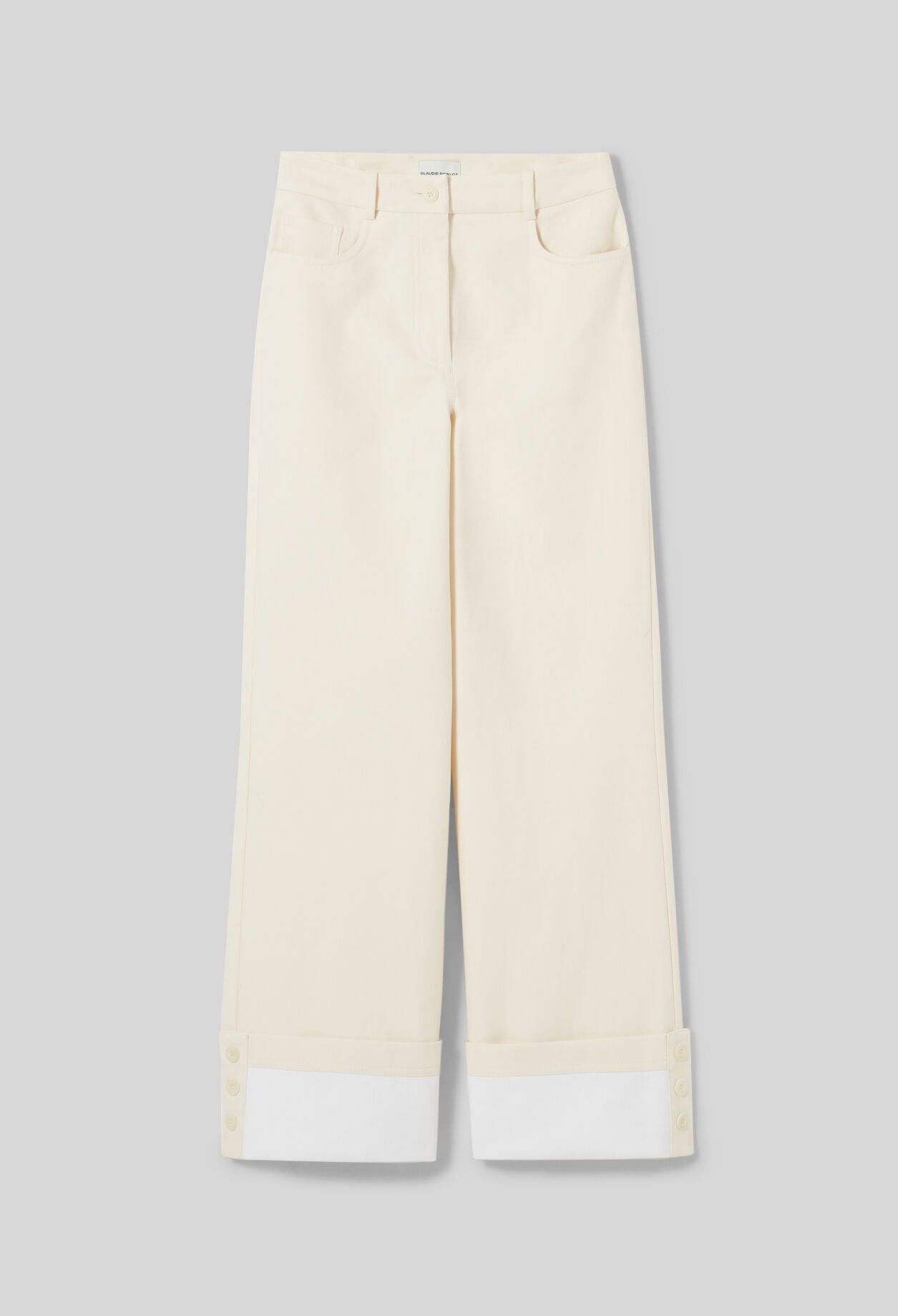 Elegante gerade Baumwollhose