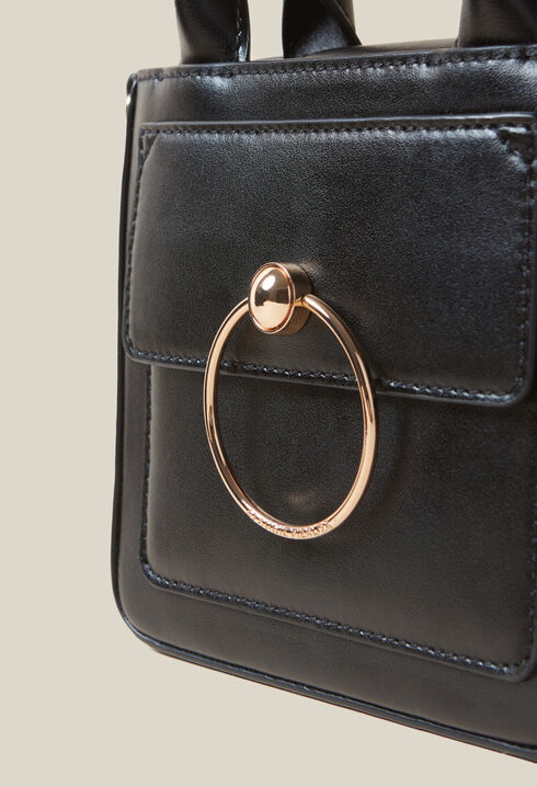 Mini-Tasche Anouck Glattleder Kette