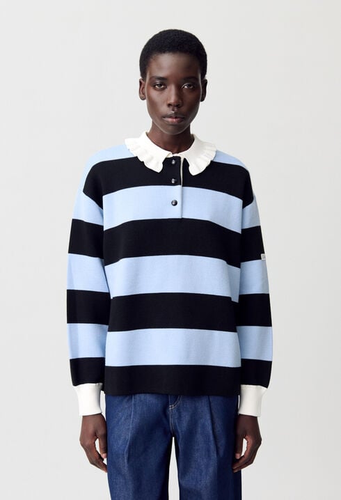Striped Polo Jumper