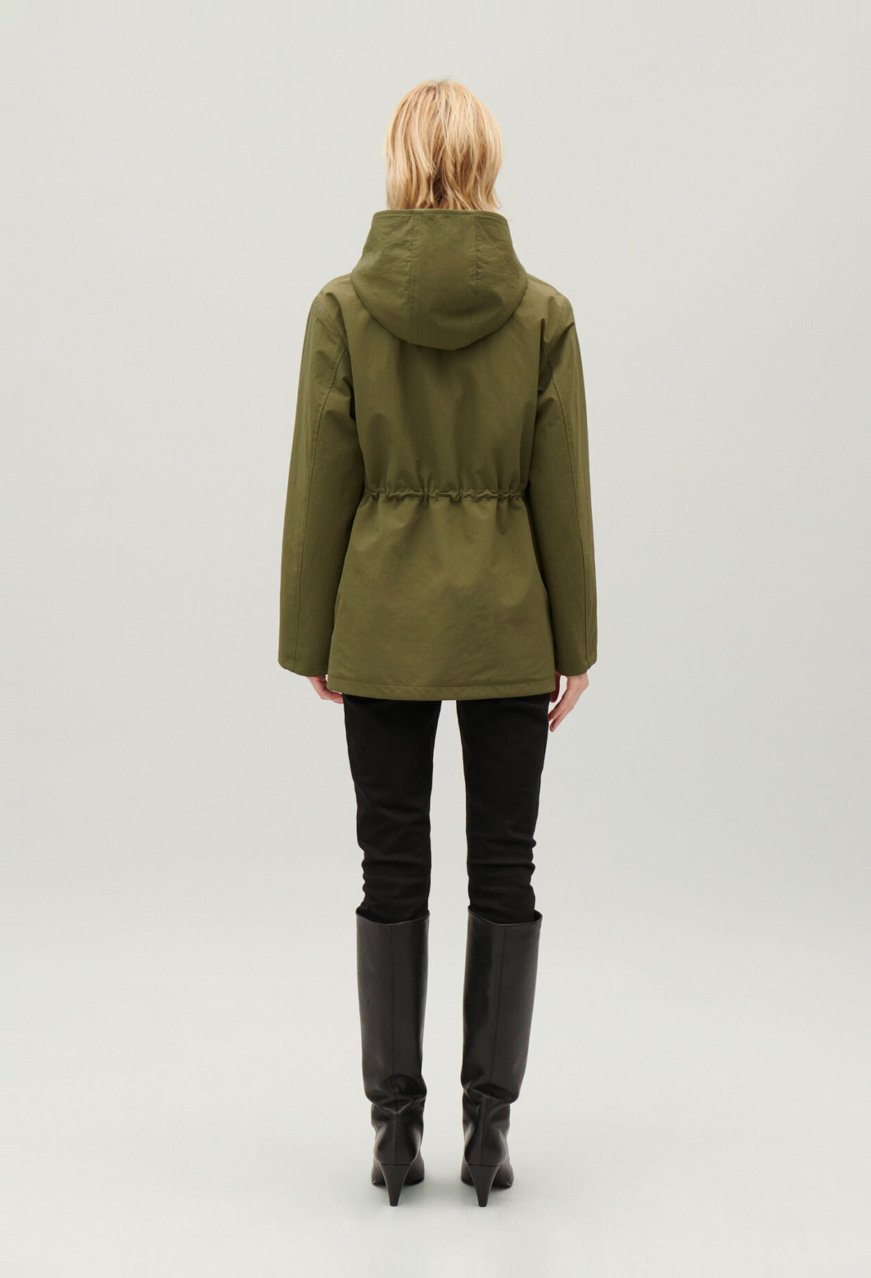 Wendeparka mit Kapuze Khaki