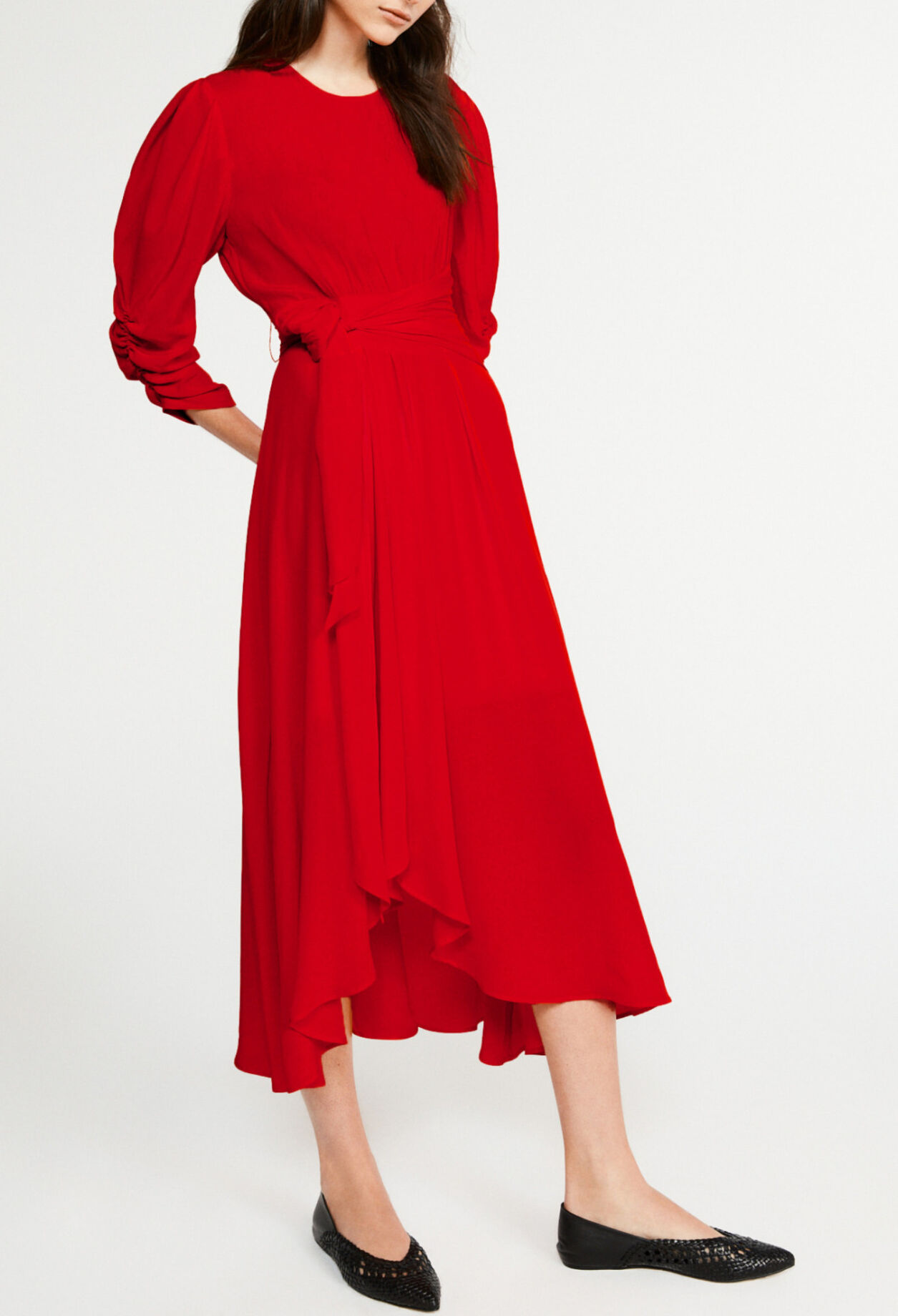 Long silk dress